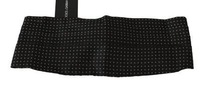 Fajín de seda negro con lunares de Dolce & Gabbana