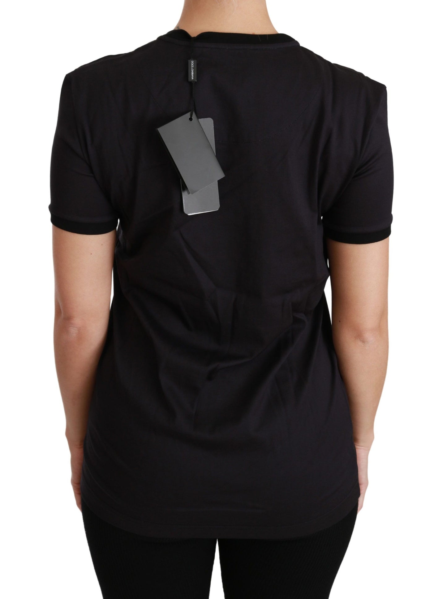 Dolce & Gabbana Negro #SoyUnÁrbolDeNavidad Camiseta de Cuello Redondo