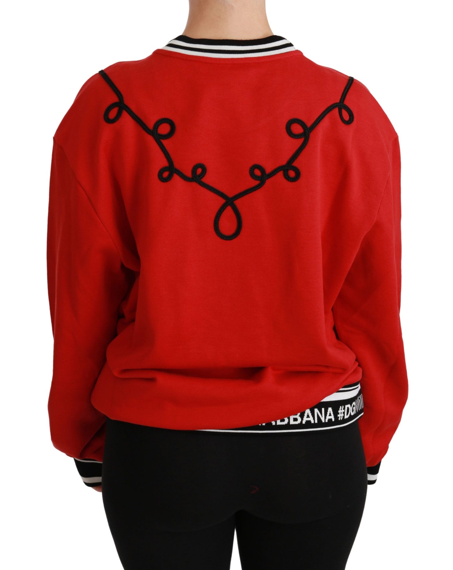 Suéter Dolce & Gabbana Red Queen Love con lentejuelas