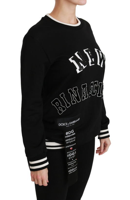Sudadera negra Rinascimento #DGmillennials de Dolce & Gabbana