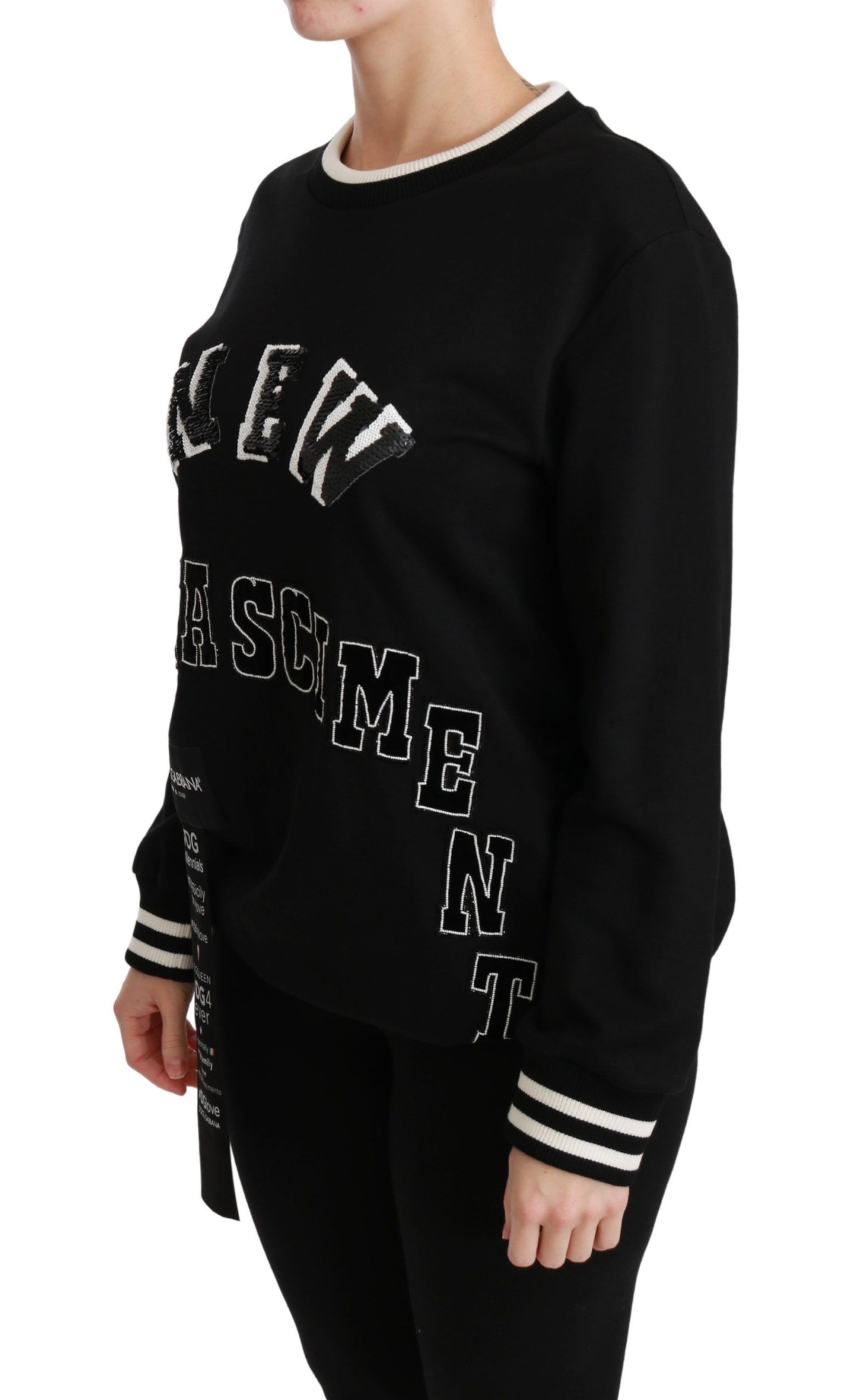 Sudadera negra Rinascimento #DGmillennials de Dolce & Gabbana