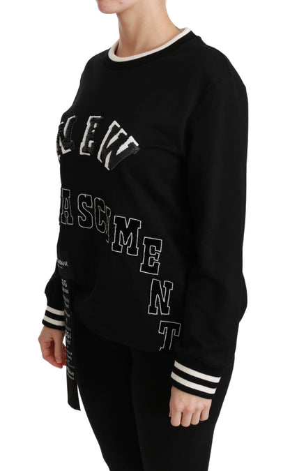 Sudadera negra Rinascimento #DGmillennials de Dolce & Gabbana