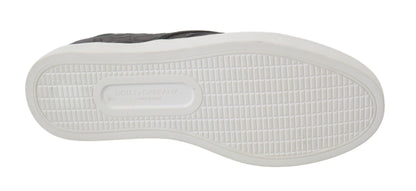 Zapatos Mocasines de Hombre Dolce & Gabbana de Cuero Gris Plano Caiman