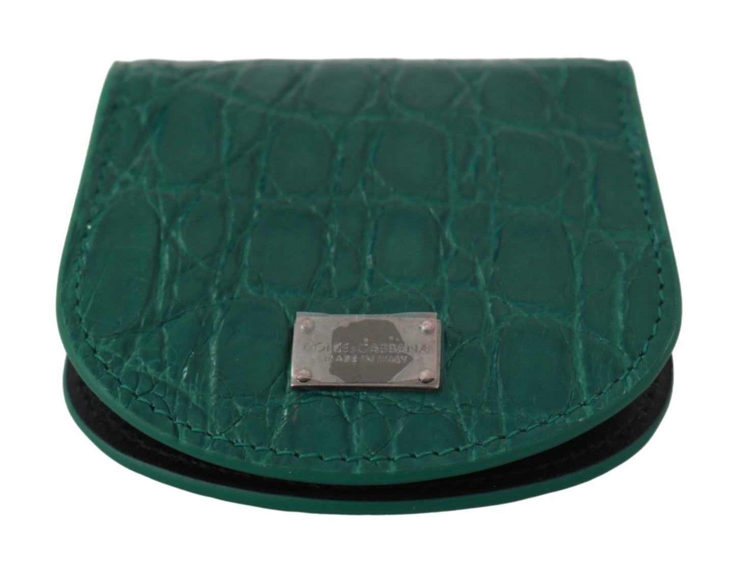 Estuche/Billetera de Dolce & Gabbana de pieles exóticas verdes para condones