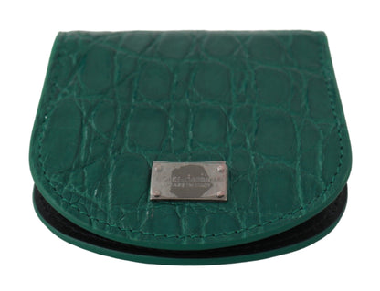 Estuche/Billetera de Dolce & Gabbana de pieles exóticas verdes para condones