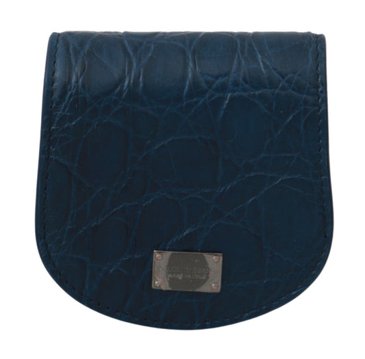 Estuche para condones de bolsillo de cuero azul Dolce & Gabbana