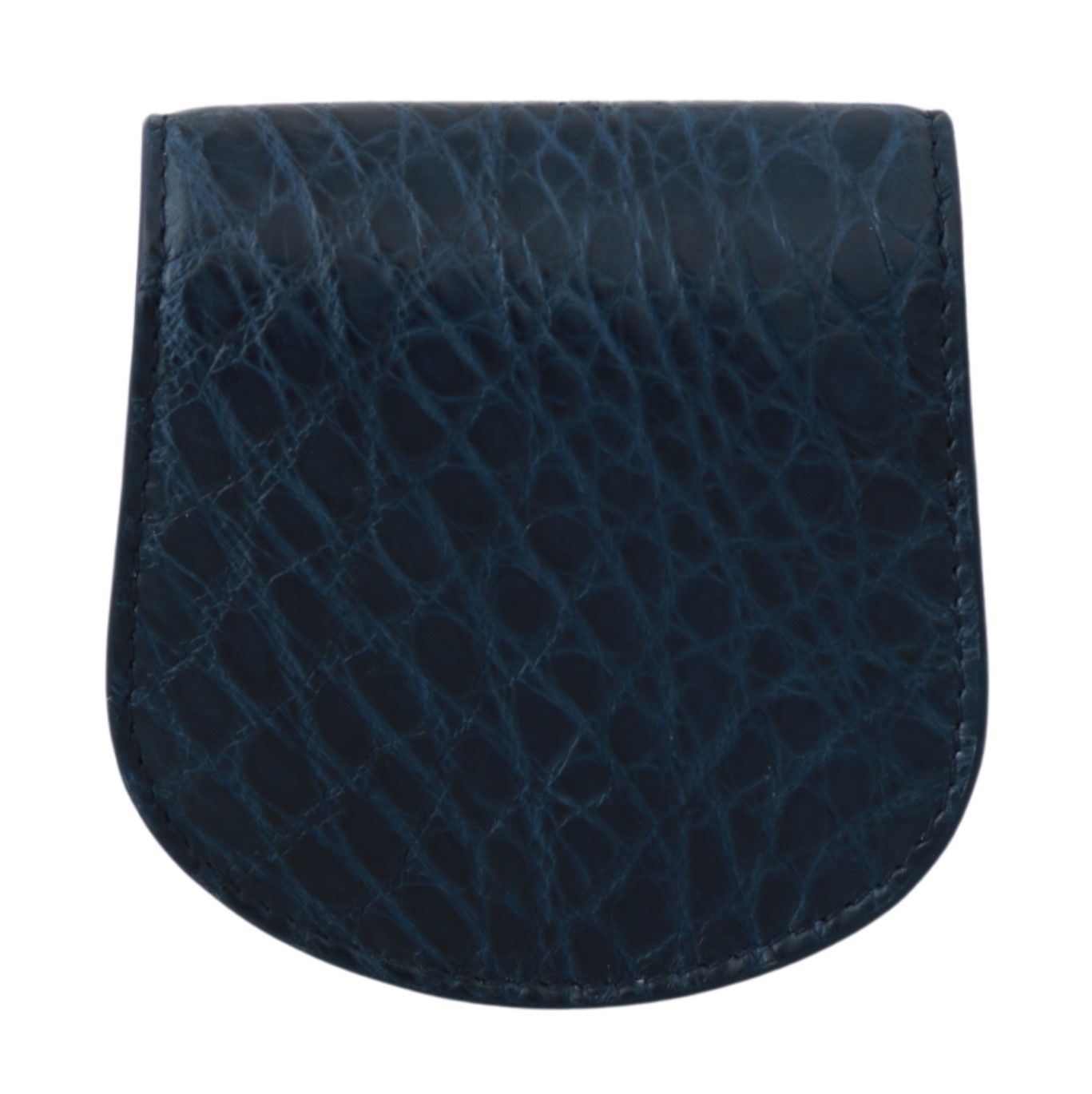 Dolce & Gabbana Tarjetero de Bolsillo Azul Billetera Estuche para Preservativos de Piel Exótica Azul
