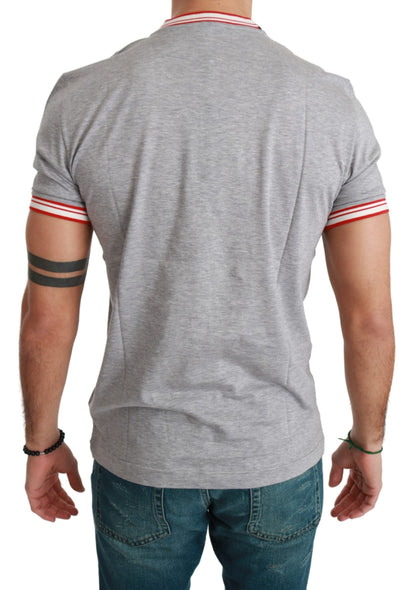 Camiseta Dolce & Gabbana de algodón gris Año del Cerdo 2019
