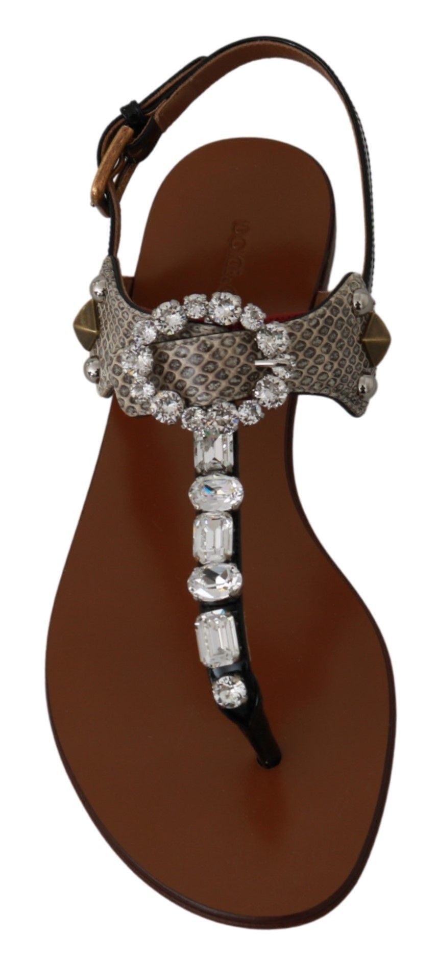 Chanclas de cristal de piel Ayers de Dolce & Gabbana