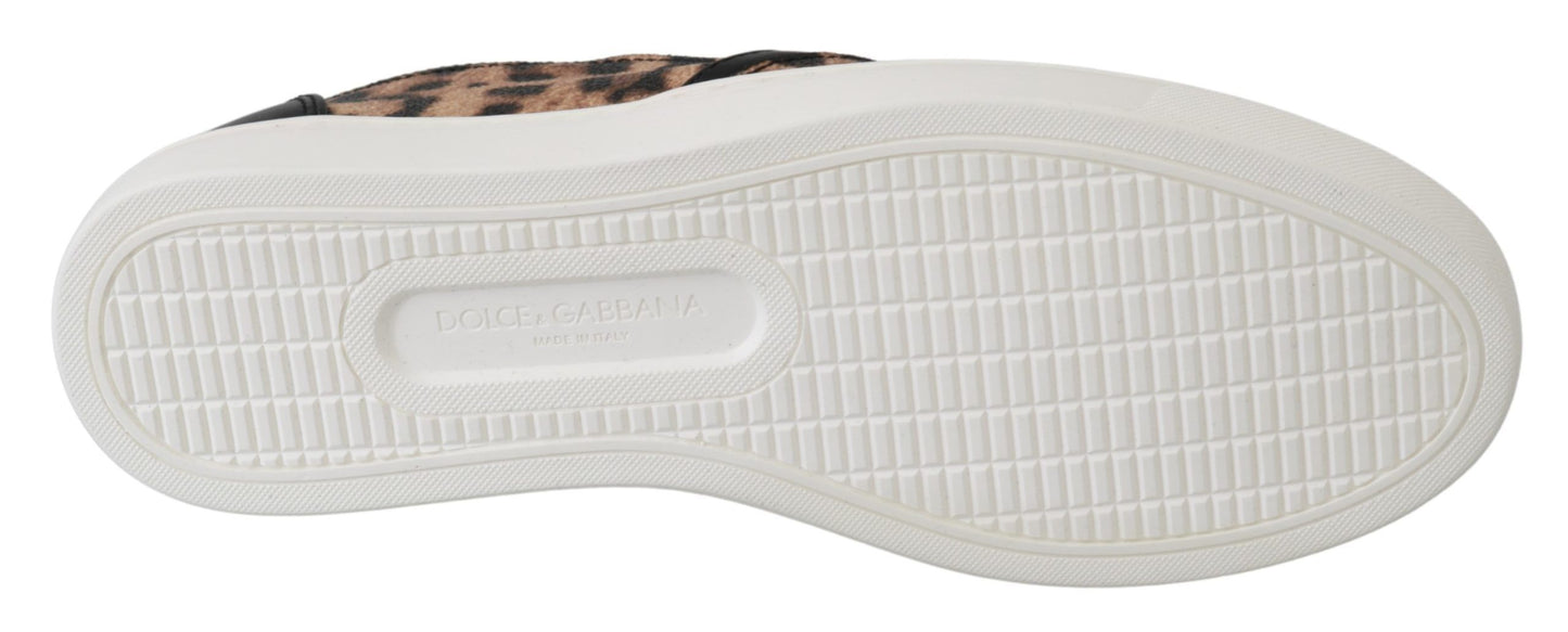 Zapatos Loafers de Leopardo de Cuero Dolce & Gabbana #dgfamily
