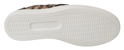 Zapatos Loafers de Leopardo de Cuero Dolce & Gabbana #dgfamily