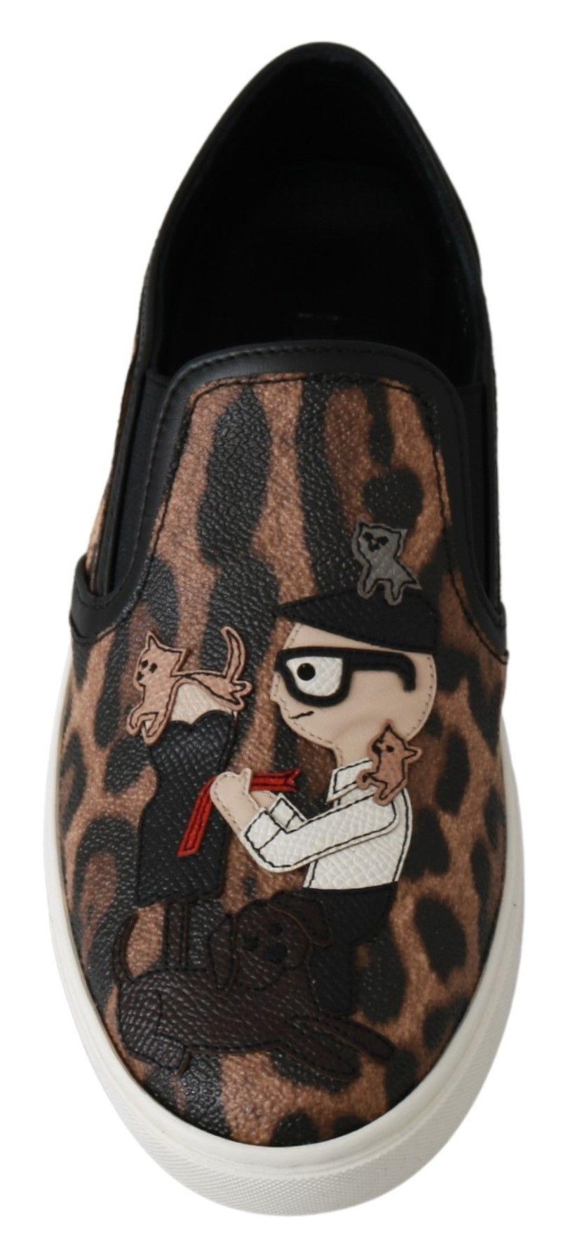 Zapatos Loafers de Leopardo de Cuero Dolce & Gabbana #dgfamily
