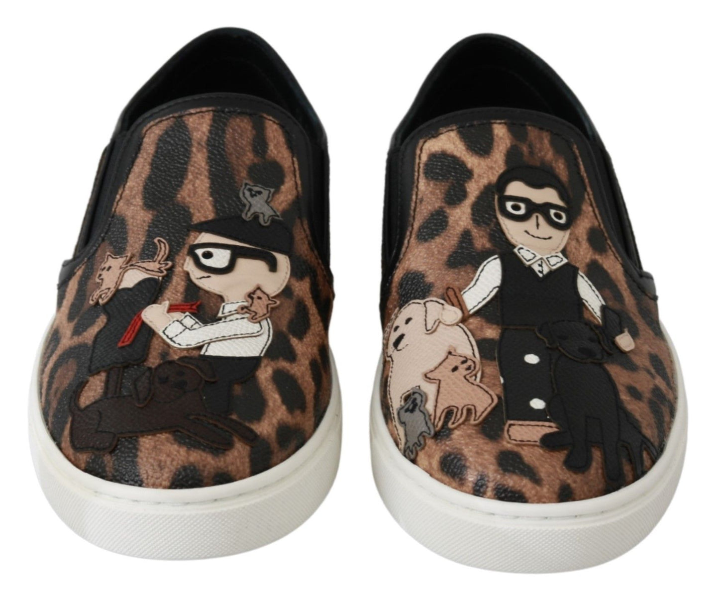 Zapatos Loafers de Leopardo de Cuero Dolce & Gabbana #dgfamily
