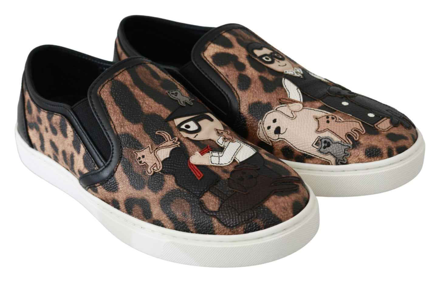 Zapatos Loafers de Leopardo de Cuero Dolce & Gabbana #dgfamily