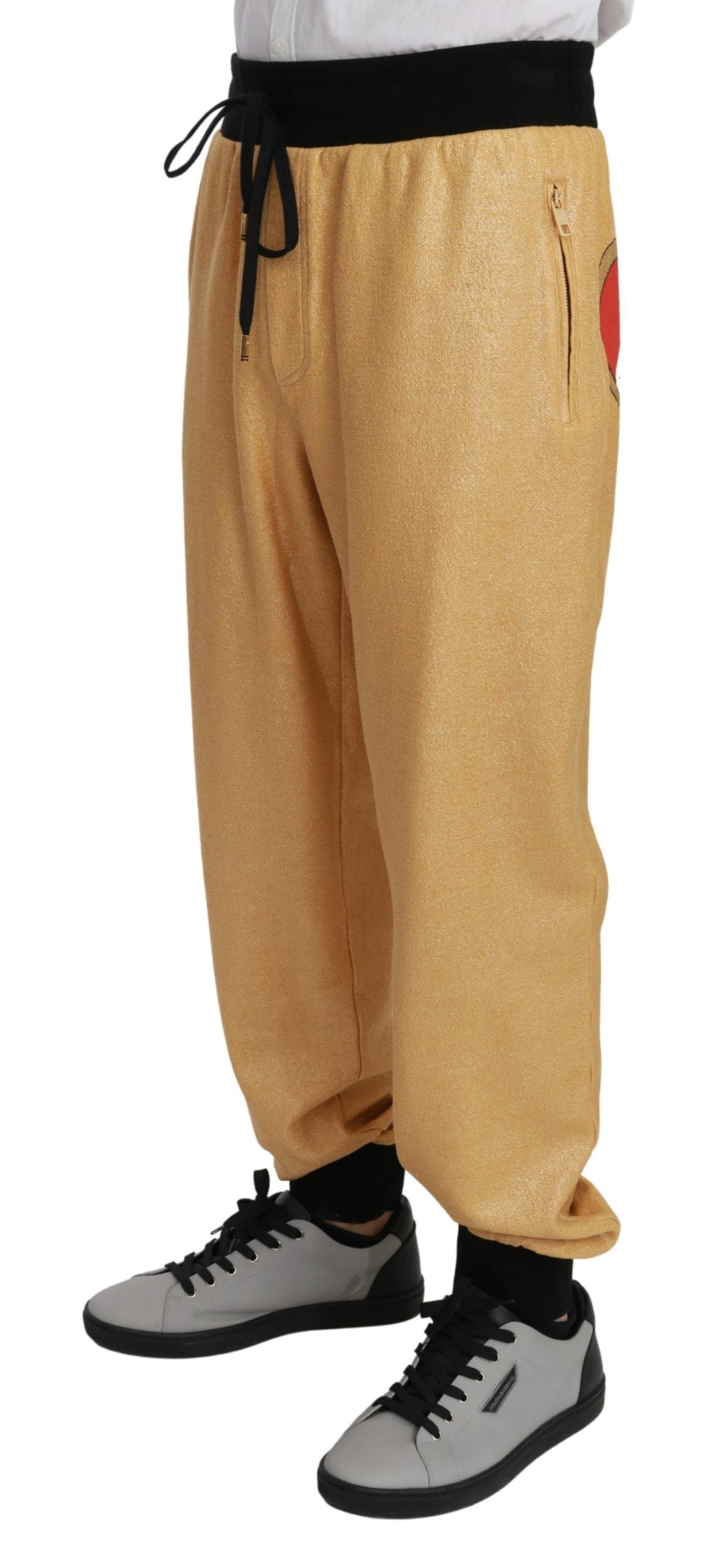 Pantalones de algodón para hombre Dolce & Gabbana Gold Año del Cerdo
