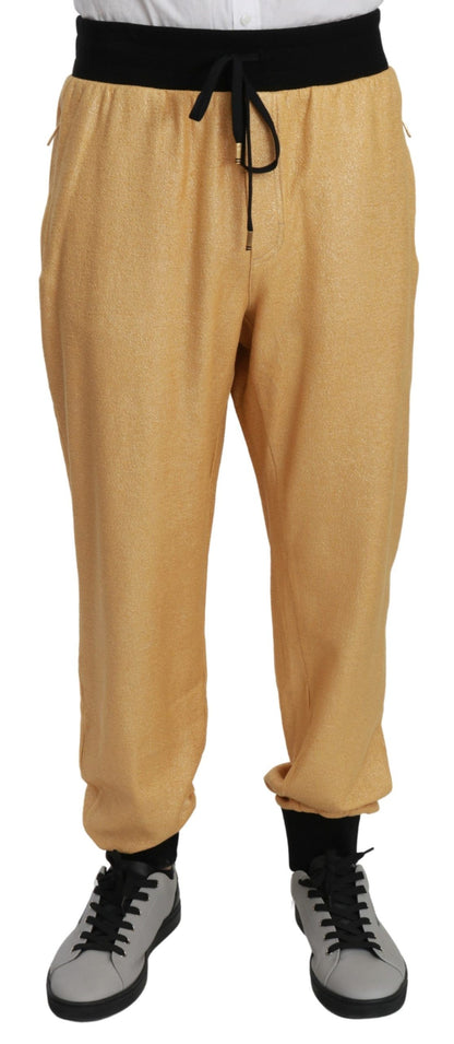 Pantalones de algodón para hombre Dolce & Gabbana Gold Año del Cerdo