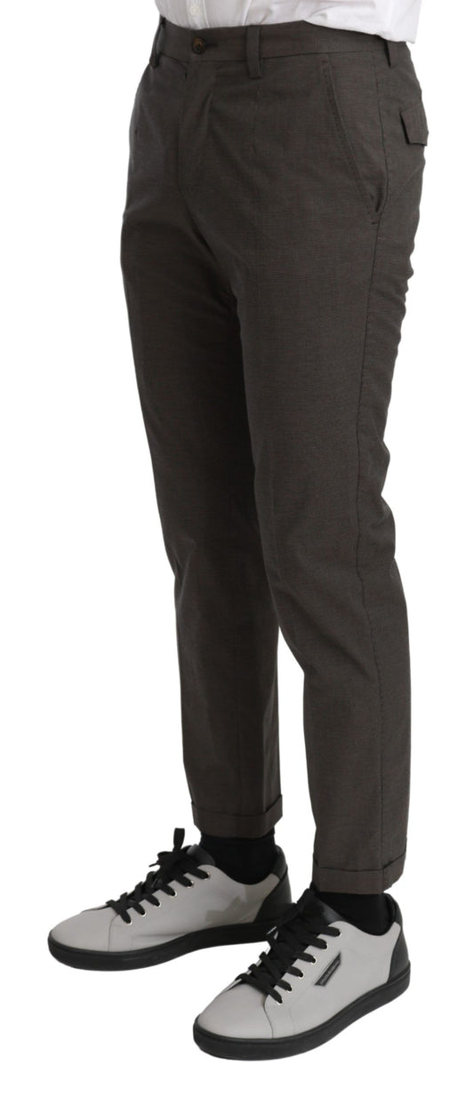 Pantalones casuales Dolce & Gabbana marrones para hombre, 100% algodón