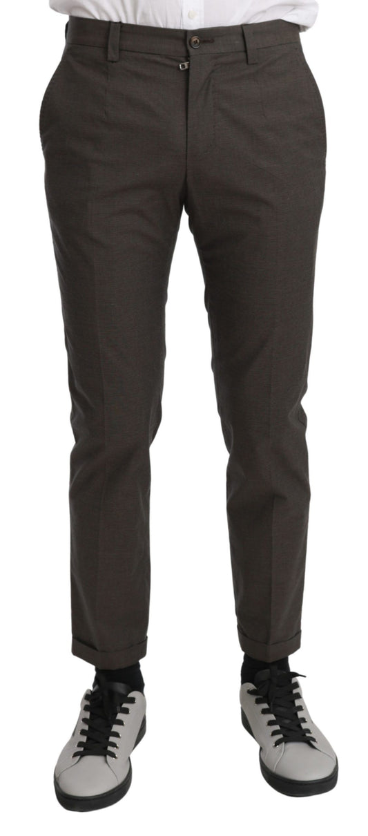 Pantalones casuales Dolce & Gabbana marrones para hombre, 100% algodón