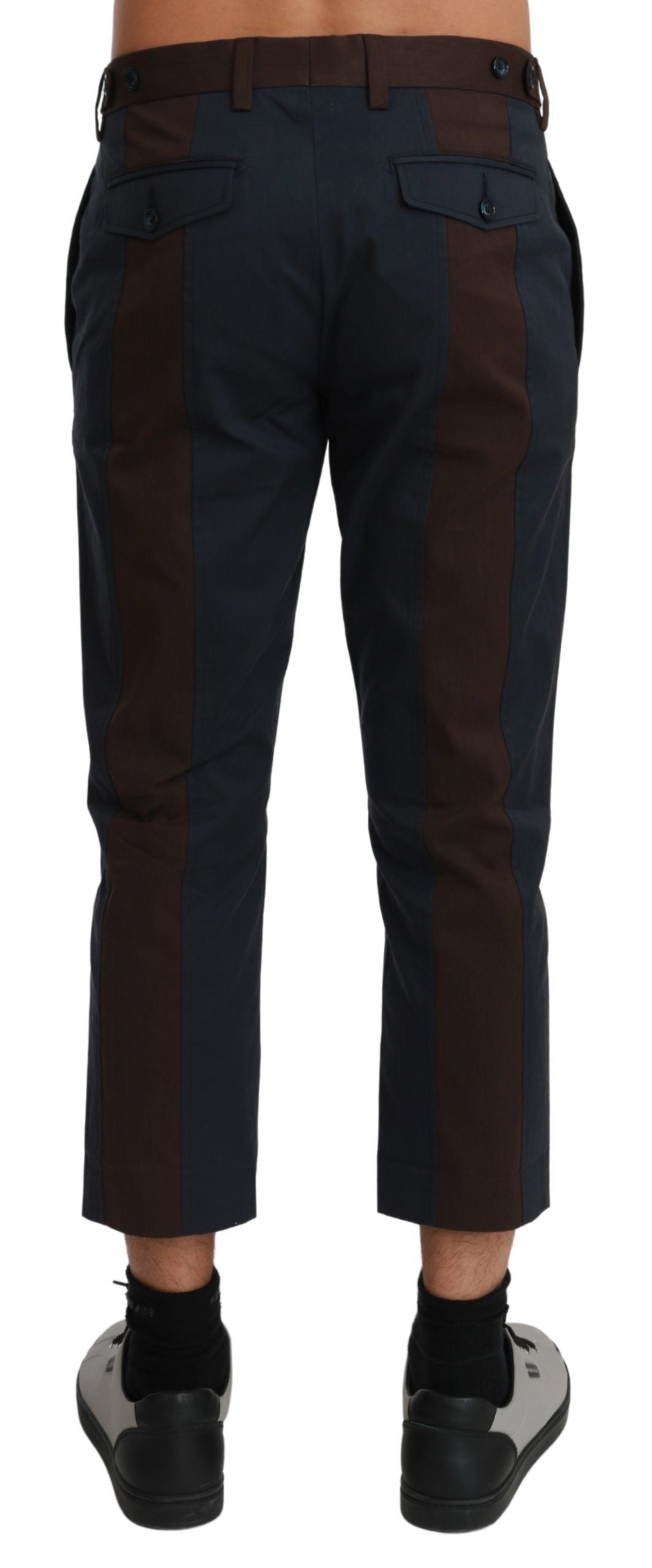 Pantalones Capri Rayas Marrones Dolce & Gabbana