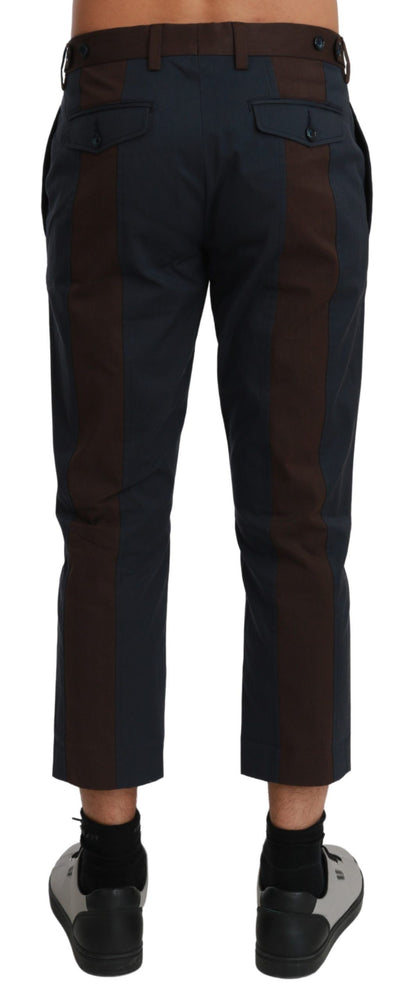 Pantalones Capri Rayas Marrones Dolce & Gabbana