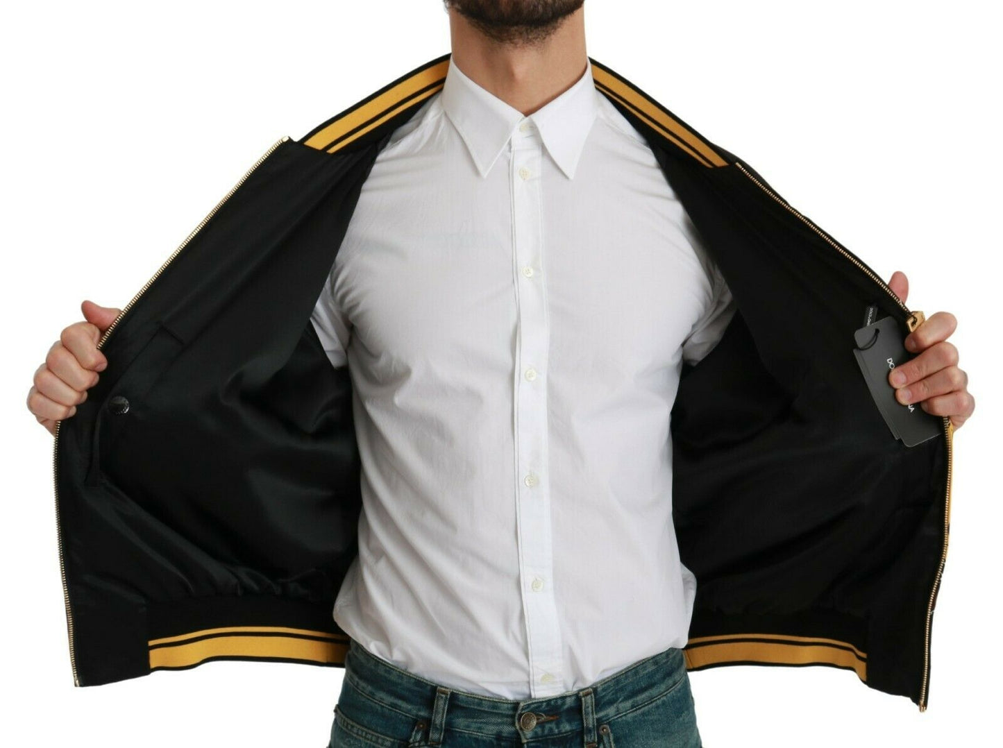 Chaqueta bomber negra DOLCE & GABBANA AÑO DEL CERDO