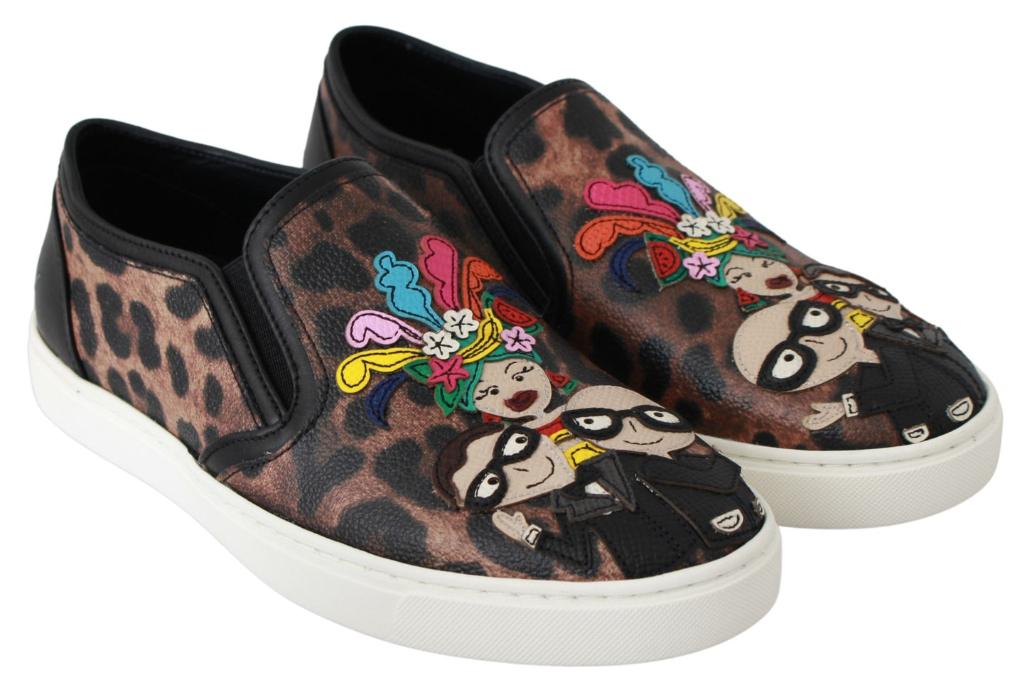 Zapatos Loafers de Leopardo de Cuero Dolce & Gabbana #dgfamily