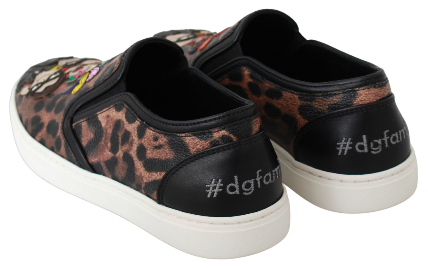 Zapatos Loafers de Leopardo de Cuero Dolce & Gabbana #dgfamily