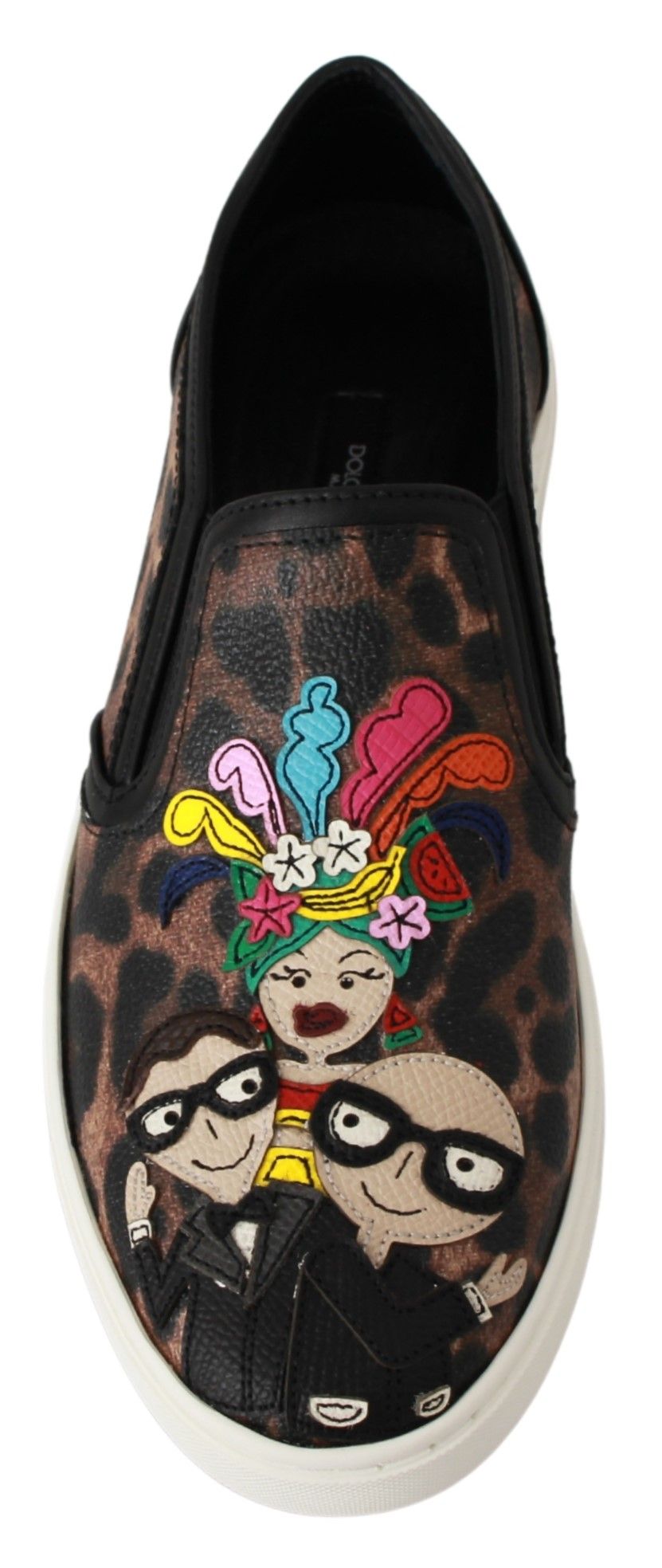Zapatos Loafers de Leopardo de Cuero Dolce & Gabbana #dgfamily