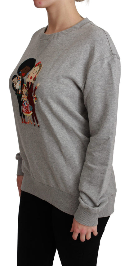 Suéter Dolce & Gabbana gris de algodón #dgfamily