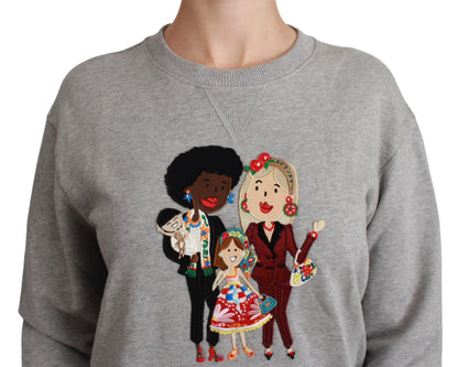 Suéter Dolce & Gabbana gris de algodón #dgfamily