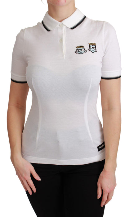 Polo Dolce & Gabbana de algodón blanco #dgfamily