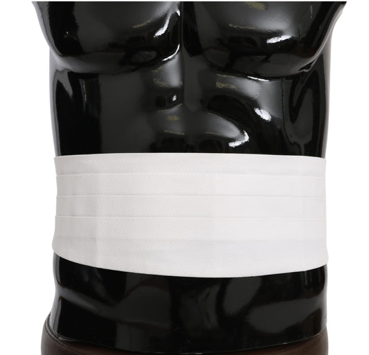 Dolce & Gabbana Faja de algodón blanca para hombre