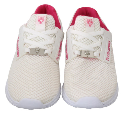 Zapatillas de Poliéster Blancas y Rosas Becky de Philipp Plein