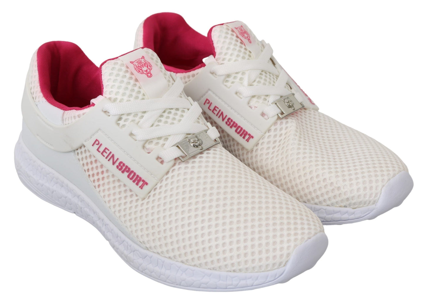 Zapatillas de Poliéster Blancas y Rosas Becky de Philipp Plein