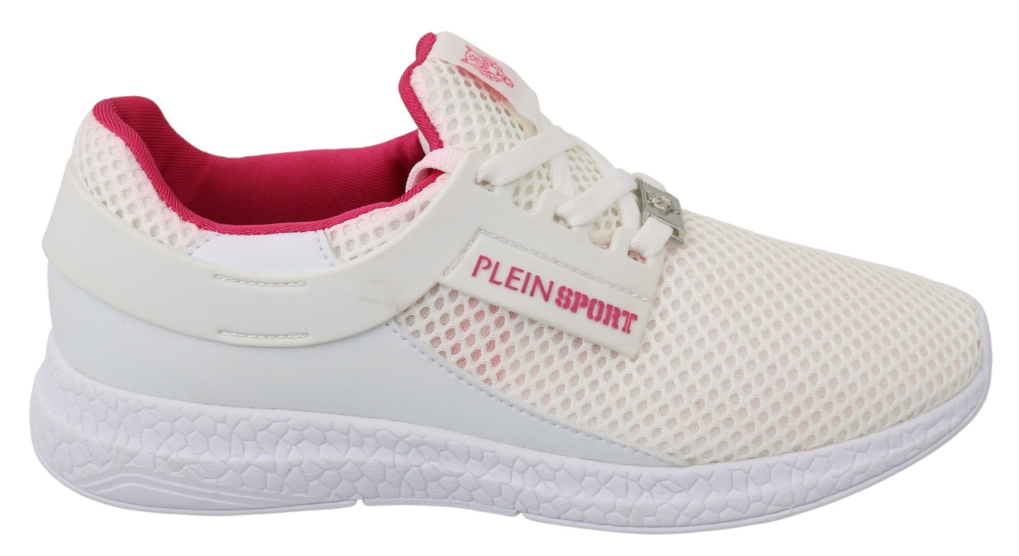 Zapatillas de Poliéster Blancas y Rosas Becky de Philipp Plein