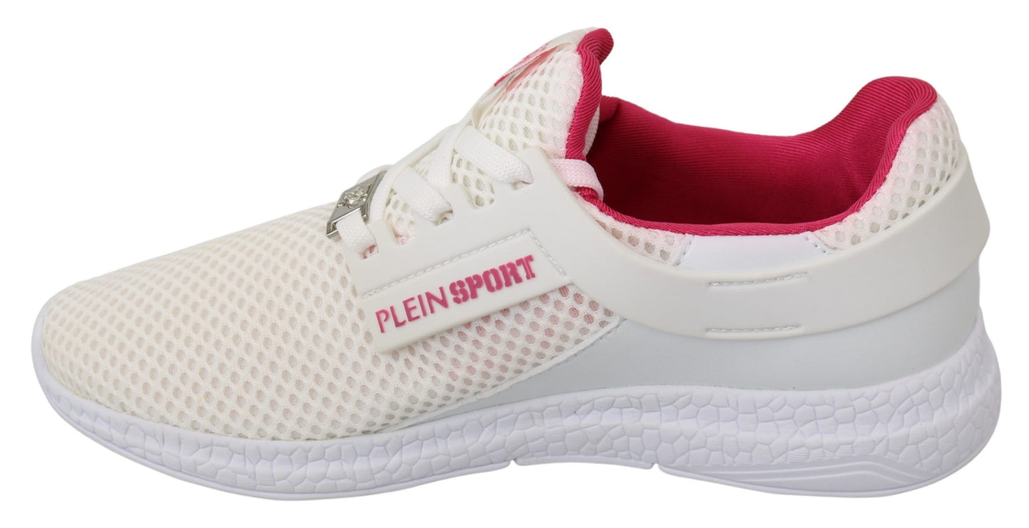 Zapatillas de Poliéster Blancas y Rosas Becky de Philipp Plein