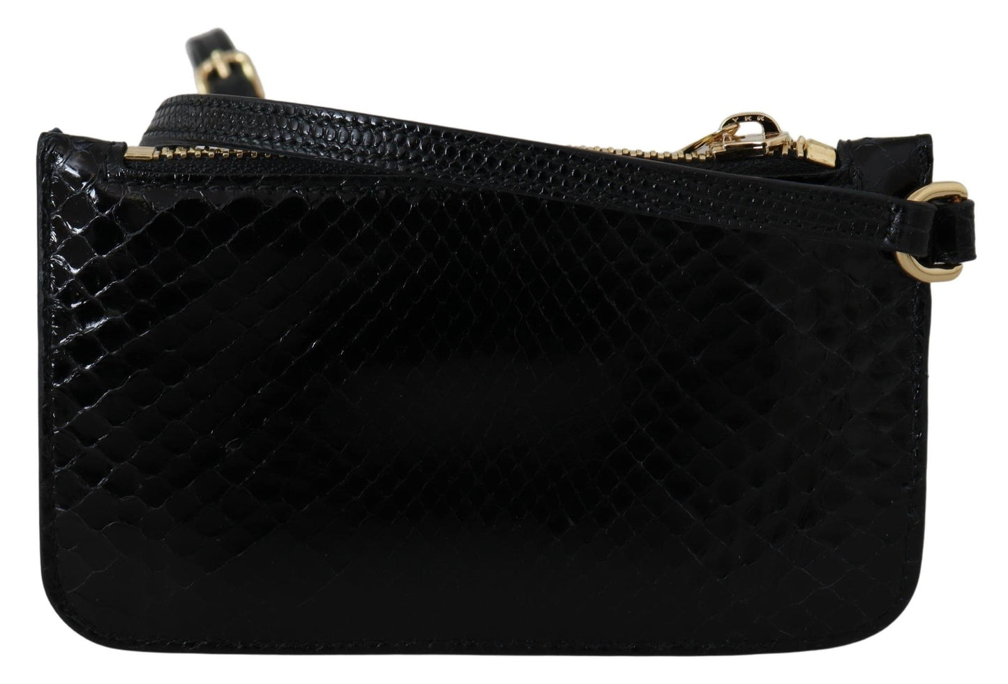 Monedero de piel negro Dolce & Gabbana con espejo y cartera Agnese