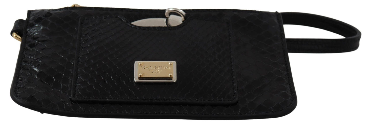 Monedero de piel negro Dolce & Gabbana con espejo y cartera Agnese