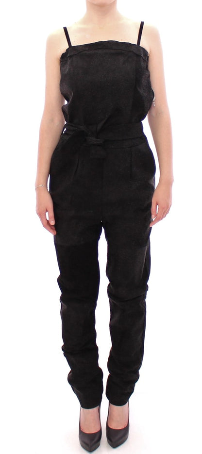 Mono de cuero negro La Maison du Couturier