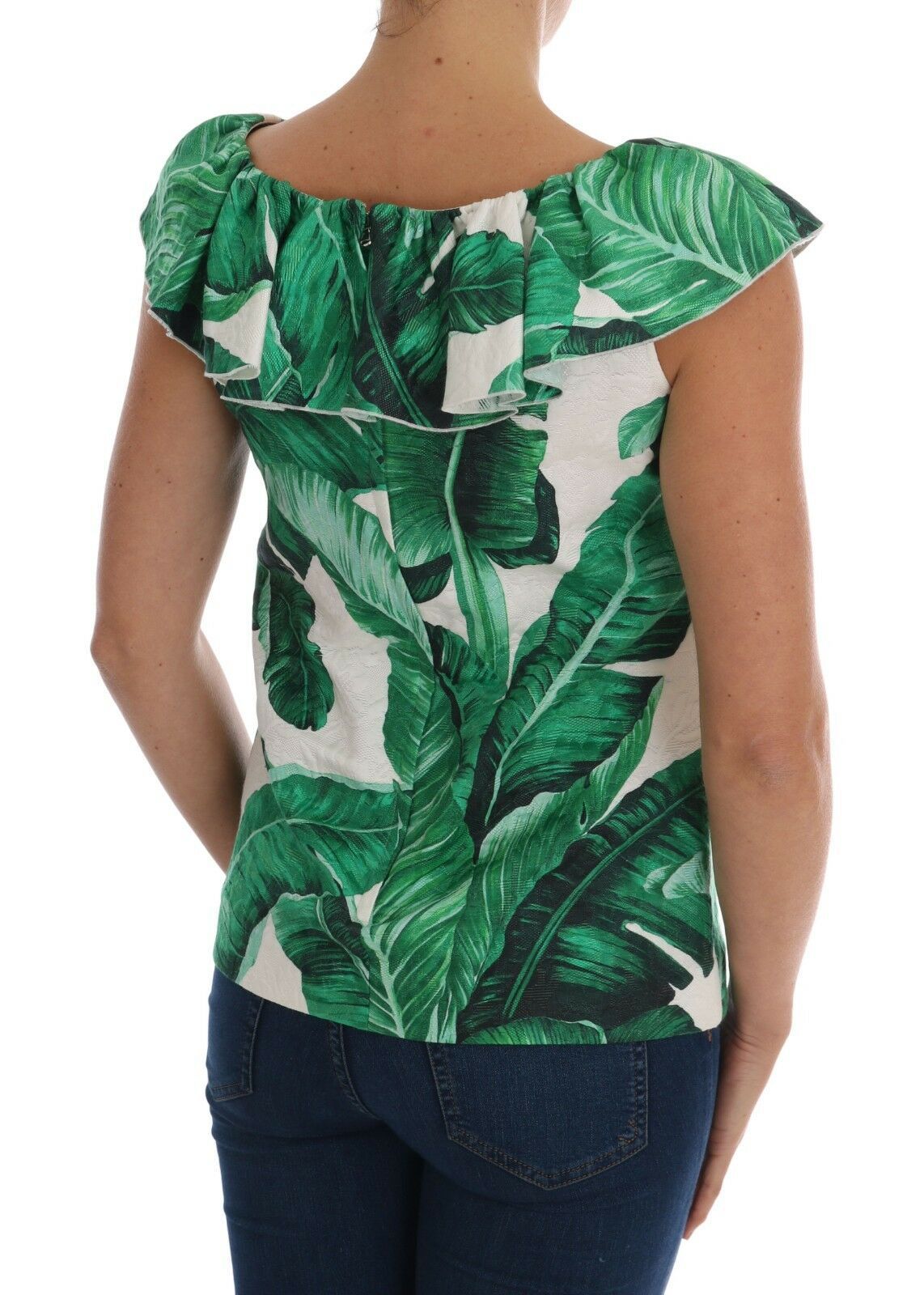 Camiseta Blusa de Lentejuelas Piña Plátano Dolce & Gabbana
