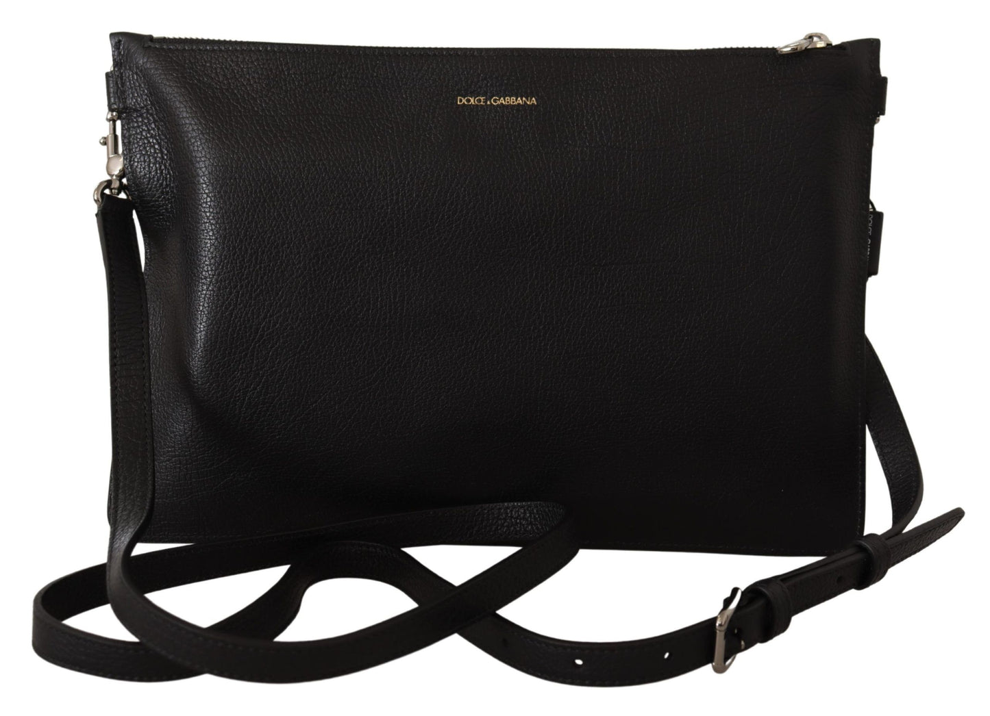 Bolso bandolera Dolce & Gabbana de cuero exótico negro Alta Sartoria