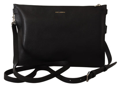 Bolso bandolera Dolce & Gabbana de cuero exótico negro Alta Sartoria