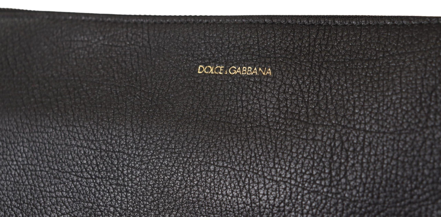 Bolso bandolera Dolce & Gabbana de cuero exótico negro Alta Sartoria