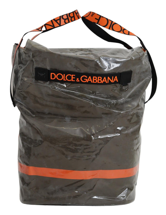 Bolso de tela Dolce & Gabbana de algodón para hombre, tamaño grande, verde