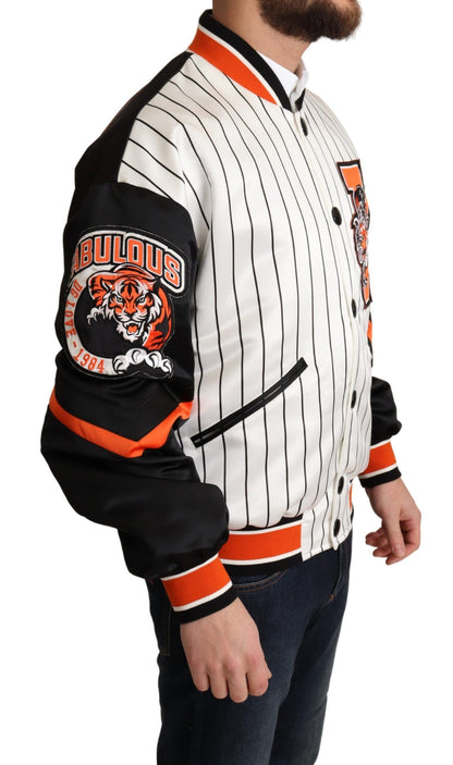 Chaqueta Bomber Dolce & Gabbana Multicolor Logotipo King #DGMILLENNIALS