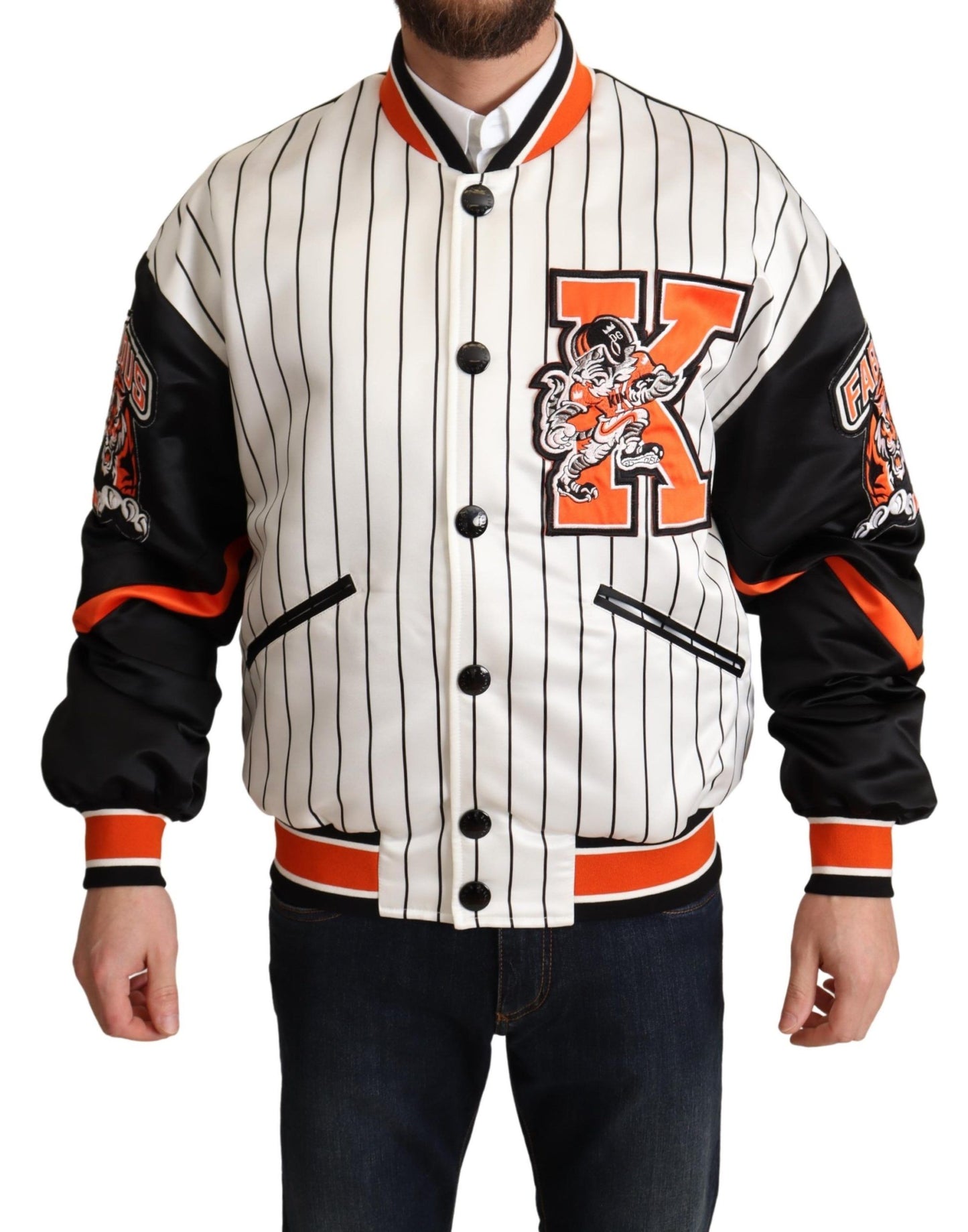 Chaqueta Bomber Dolce & Gabbana Multicolor Logotipo King #DGMILLENNIALS