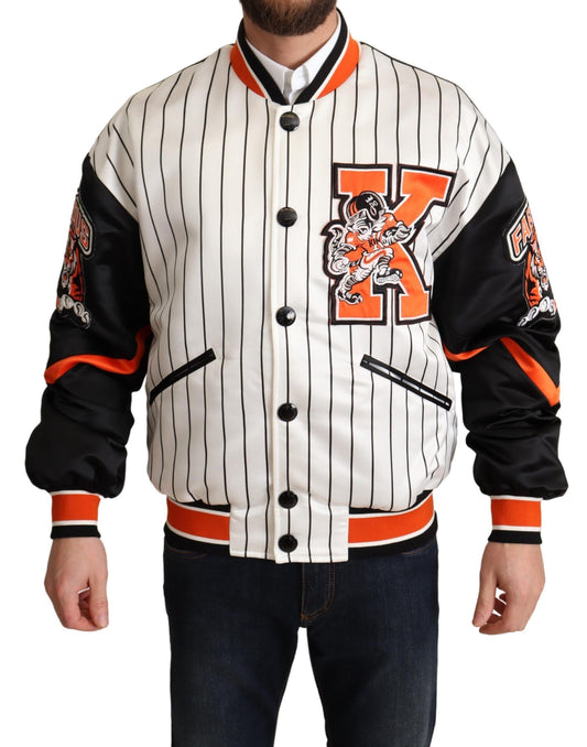 Chaqueta Bomber Dolce & Gabbana Multicolor Logotipo King #DGMILLENNIALS