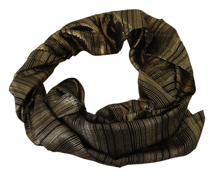 Mantón Envolvente de Seda Elástica Dorada Metalizada Dolce & Gabbana