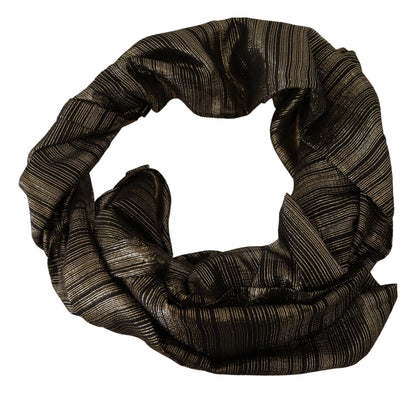 Mantón Envolvente de Seda Elástica Dorada Metalizada Dolce & Gabbana