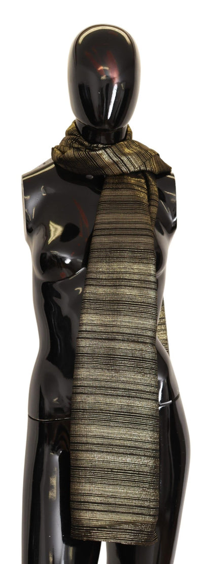 Mantón Envolvente de Seda Elástica Dorada Metalizada Dolce & Gabbana